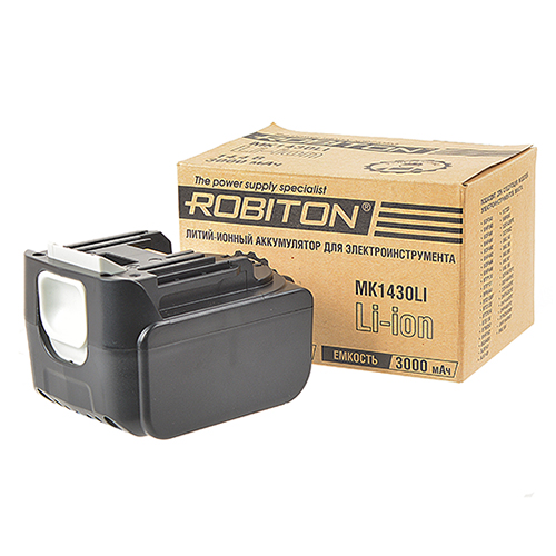 Аккумулятор ROBITON MK1430LI для электроинструментов Makita, 14.4В 3.0А фото 2 Аккумулятор ROBITON MK1430LI для электроинструментов Makita, 14.4В 3.0А фото 2