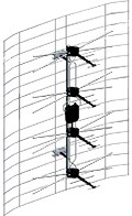 Антенна уличная "Сетка" ASP- 8  ДМВ