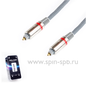 Шнур оптический TOSLINK-TOSLINK (S/PDIF) 0,5м Delink фото 2 Шнур оптический TOSLINK-TOSLINK (S/PDIF) 0,5м Delink фото 2