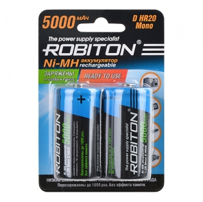 Аккумулятор ROBITON RTU5000MHD предзаряженный бл/2 (цена за 1 шт) фото 2 Аккумулятор ROBITON RTU5000MHD предзаряженный бл/2 (цена за 1 шт) фото 2