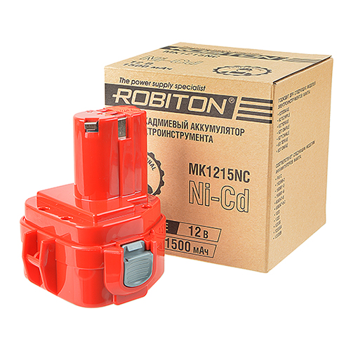 Аккумулятор ROBITON MK1215NC для электроинструментов Makita, 12В 1.5А фото 2