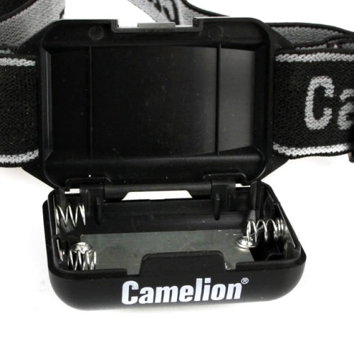 Фонарь CAMELION LED5355 налобный, IPX4, COB-диод, 3 режима 50лм/25лм/мигающий, на 3xAAA фото 2