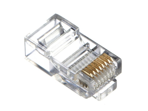 Коннектор RJ-45 (8p8c) cat.5е со сквозным отверстием EZNetko plug фото 2