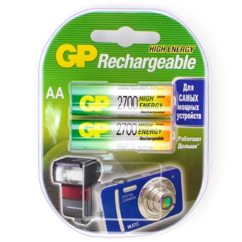 Аккумулятор GP HR6 (AA) Ni-MH 2700mAh бл/2 (Цена за 1шт)