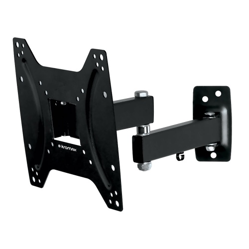 Кронштейн настенный Kromax OPTIMA-204 15-42" (наклон -12°/+5°, поворот 90°, до 25 кг, черный)