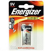 Батарейка щелочная ENERGIZER MAX 6LR61 (E 522) 9В бл/1