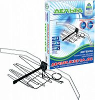 Антенна комнатная Дельта К331А.02 12V (активная, МВ-ДМВ, с б/п, 6-24 дБ, коробка)