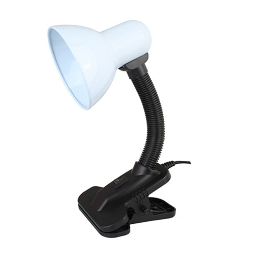 Светильник Ultraflash UF-320P C01 настольный на прищепке белый
