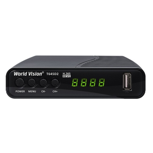 Цифровой ресивер  World Vision T645D2 (Эфирный, DVB-T2/C, HD, Dolby Digital, FM)