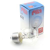 Лампа накаливания PILA P45 40W E27 CL шарик прозрачный