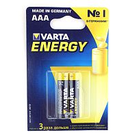 Батарейка щелочная VARTA LR03 (AAA) Energy 1.5В бл/2, цена за 1штуку
