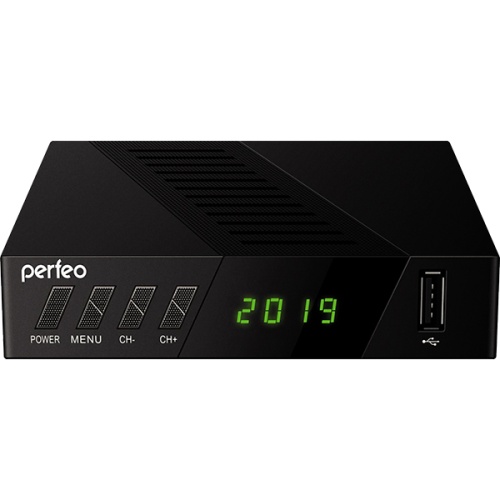 Цифровой ресивер Perfeo STREAM-2 (Эфирный, DVB-T2/C, HD, Dolby Digital), Уценка