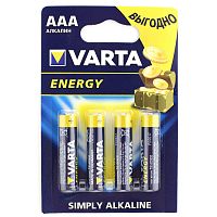 Батарейка щелочная VARTA LR03 (AAA) Energy 1.5В бл/4, (Цена за 1шт)