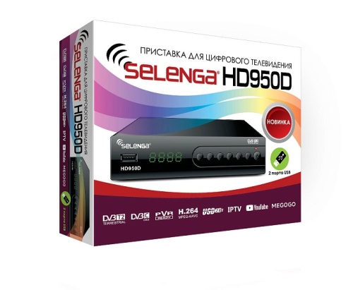 Цифровой ресивер  Selenga HD950D (Эфирный DVB-T2/C, Dolby Digital) (.)