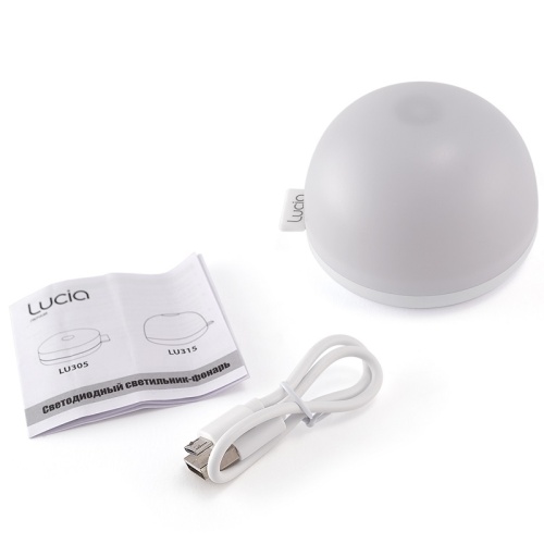 Светильник фонарь "Ночной Маяк" LU315 белый аккумуляторный, светодиодный 4500K, сенсорный + магнит фото 4