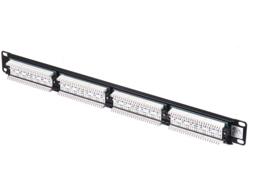 Патч-панель UTP, 19", 24 порта RJ45, cat.5е, 1U, Dual Type, Netko СКС, "J" фото 2