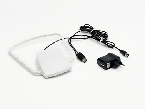 Антенна комнатная Reflect PORTAL MINI Digital RA-107-DX(активная, 5V, DVB-T2, с б/п, 33 дБи, коробка фото 3