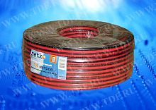 Акустический кабель 2*0.25 мм2 (22*0.12мм) BC, 100м, черн/красн NETKO Optima