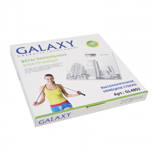 Весы напольные GALAXY GL4803, с рисунком "Город" фото 5