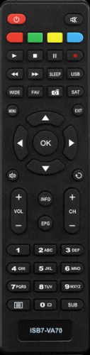 Пульт дистанционного управления НТВ+ ISB7-VA70 для DVB ресиверов