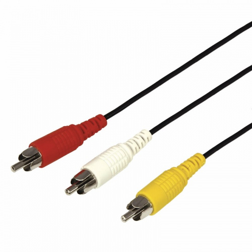 Шнур 3RCA-3RCA 3м, черный (REXANT) фото 2 Шнур 3RCA-3RCA 3м, черный (REXANT) фото 2