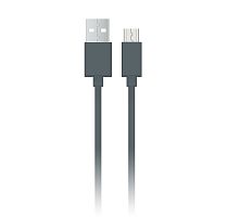 Дата-кабель USB - Micro USB, 0,2м, серый, BoraSCO
