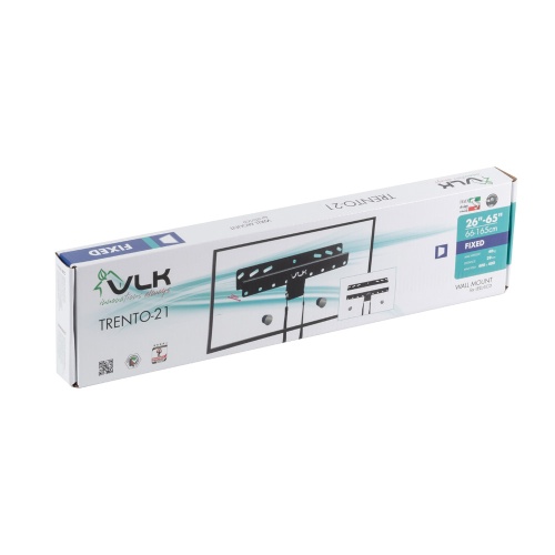 Кронштейн настенный VLK TRENTO-21 26-65" (наклон ±10°,  до 40 кг, черный) фото 6