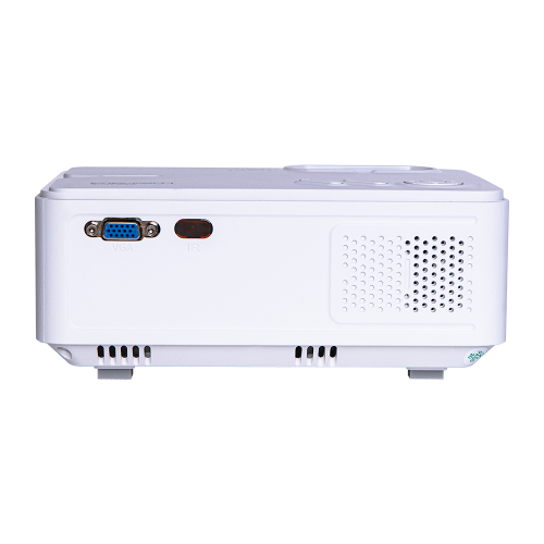 Видеопроектор ATOM-813W, LCD, 2000 lum, 1280*720, 220V, 5V, Mirror screen, белый фото 5