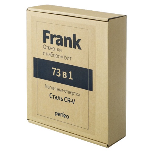 Набор инструмента отверток Perfeo Frank с битами (насадками) 73 в 1 фото 2