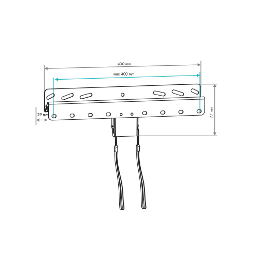 Кронштейн настенный VLK TRENTO-21 26-65" (наклон ±10°, до 40 кг, черный) фото 5 Кронштейн настенный VLK TRENTO-21 26-65" (наклон ±10°, до 40 кг, черный) фото 5