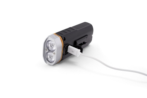 Фонарь ЯРКИЙ ЛУЧ V-500 "ВЕЛОФАРА-3" 2xCREE XM-L T6 500лм+COB 300лм, 3ур.ярк, Li-Ion 4400mAh, встр.ЗУ фото 2