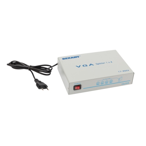 Делитель гнездо VGA на 4 гнезда VGA, 150 МГц, металл
