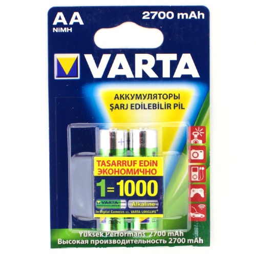 Аккумулятор VARTA HR6 (AA) Ni-MH 2700mAh Professional бл/2 (Цена за 1шт)