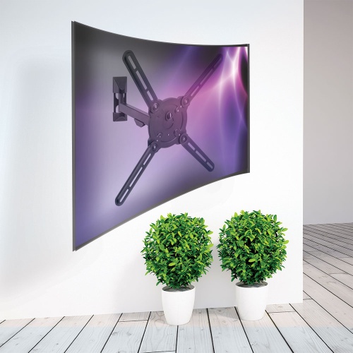 Кронштейн настенный Kromax ATLANTIS-10 22-65" (наклон +5°/-15°, поворот 180°, до 40 кг, серый) фото 3