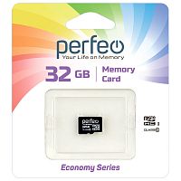 Карта памяти Perfeo microSD 32GB High-Capacity (Class 10) w/o Adapter economy series