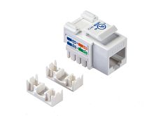 Модуль н/э, RJ-45, cat.5e, 90°, 110/Krone тип, под инстр, KE, белый,СКС "J"