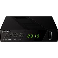 Цифровой ресивер Perfeo STREAM-2 (Эфирный, DVB-T2/C, HD, Dolby Digital), Уценка