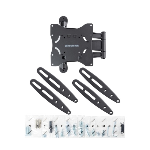 Кронштейн настенный Kromax TECHNO-5 15"-55"(наклон -15°/+5°, поворот 180°, до 35 кг, серый) фото 4
