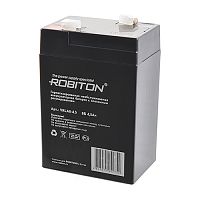 Аккумулятор ROBITON VRLA 6- 4.5 свинцово-кислотный 6В 4.5Ah д/аккум. фонарей