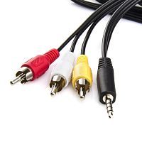 Шнур 3.5шт-3RCA 1м Atcom, пакет