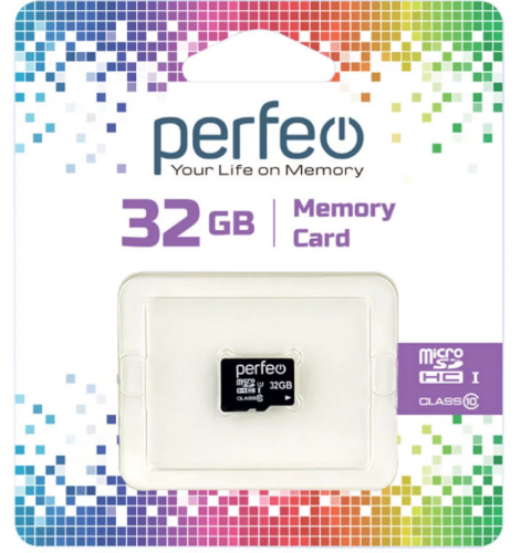 Карта памяти Perfeo microSD 32GB High-Capacity (Class 10) w/o Adapter