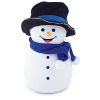Ночник Мяшки-светяшки 141 "Снеговик в шляпе" силикон, аккум., упр.хлопком, RGB, мелодия (Лючия)
