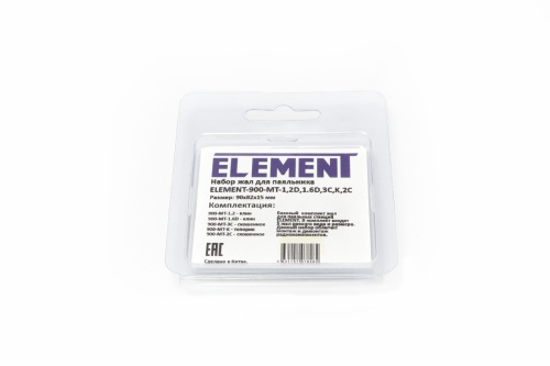 Набор жал для паяльника ELEMENT-900-MT-1,2D,1.6D,3C,K,2C фото 2