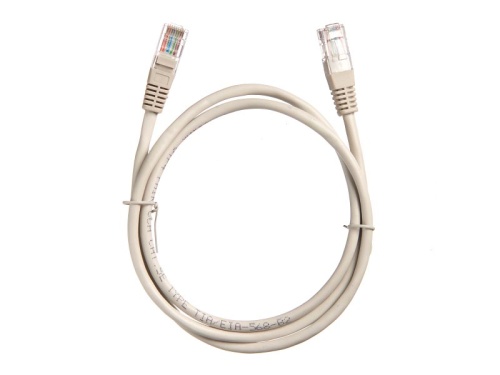 Патч-корд  UTP4 cat.5е, 1.0м, CCA, серый, LSZH, Technolink "C" 