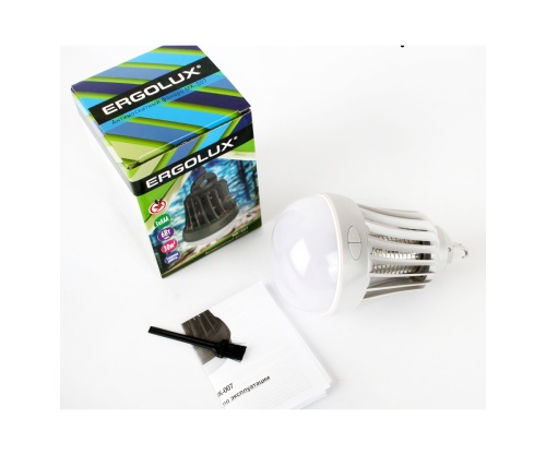 Светильник антимоскитный ERGOLUX MK-007 LED + LED UV-A, 6W,  S30м2, 3 режима, IP44, 3xAAA фото 3