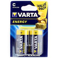 Батарейка щелочная VARTA LR14 (C) Energy 1.5В бл/2,(Цена за 1шт) 