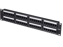 Патч-панель UTP, 19", 48 портов RJ45, cat.5е, 2U, Dual Type, "L"