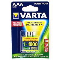 Аккумулятор VARTA HR03 (AAA) Ni-MH 1000mAh предзаряженный бл/2 (Цена за 1шт)