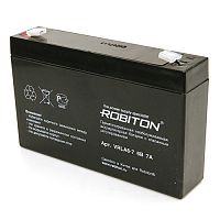 Аккумулятор ROBITON VRLA 6- 7.0 свинцово-кислотный 6В 7Ah (151х34х94мм)