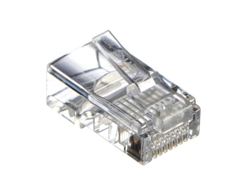 Коннектор RJ-45 (8p8c) cat.5е (нож с 2-мя зубцами)